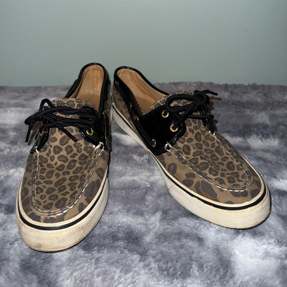 Leopard Print Sperry Shoes